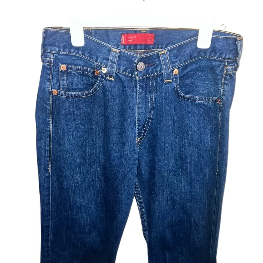 Levi’s Type 1 True Bootcut Jeans W34 L34 Dark Wash Classic Straight  Denim - Picture 4 of 6